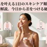 美肌を叶える1日のスキンケア順番を徹底解説。今日から差をつける秘訣。