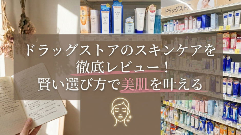 ドラッグストアのスキンケアを徹底レビュー！賢い選び方で美肌を叶える。