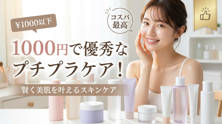 1000円で優秀なプチプラケア！賢く美肌を叶えるスキンケア