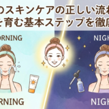 朝と夜のスキンケアの正しい流れとは？美肌を育む基本ステップを徹底解説