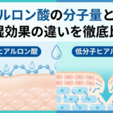 ヒアルロン酸の分子量とは?保湿効果の違いを徹底比較。