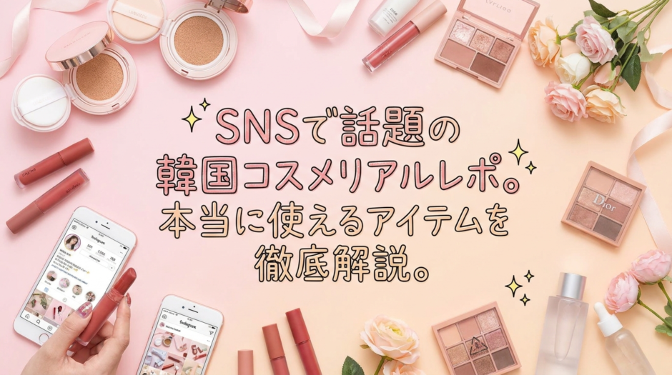 SNSで話題の韓国コスメリアルレポ。本当に使えるアイテムを徹底解説。