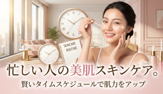 忙しい人の美肌スキンケア。賢いタイムスケジュールで肌力をアップ
