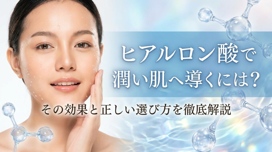 ヒアルロン酸で潤い肌へ導くには？その効果と正しい選び方を徹底解説