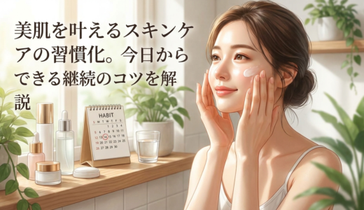 美肌を叶えるスキンケアの習慣化。今日からできる継続のコツを解説