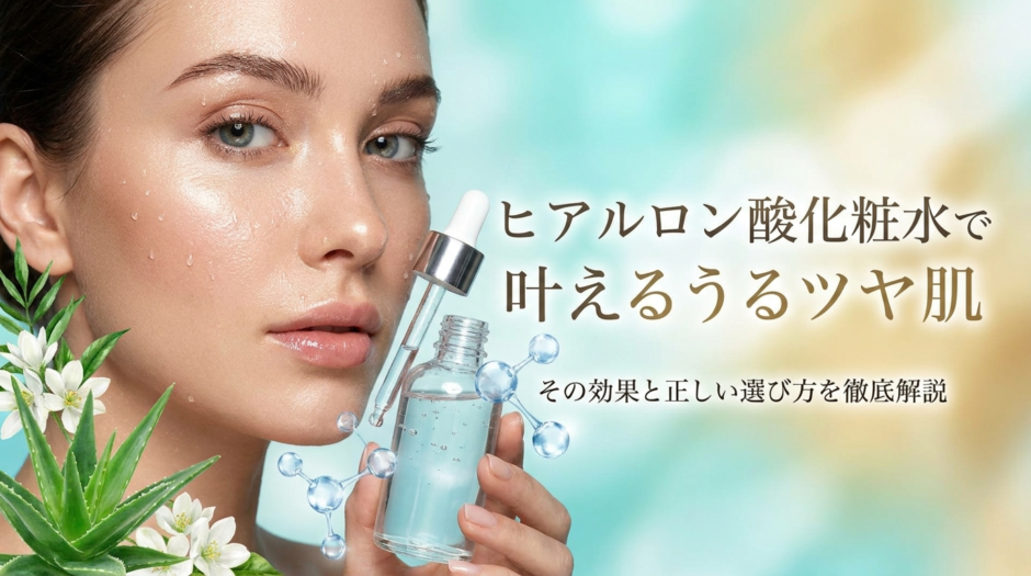 ヒアルロン酸化粧水で叶えるうるツヤ肌。その効果と正しい選び方を徹底解説