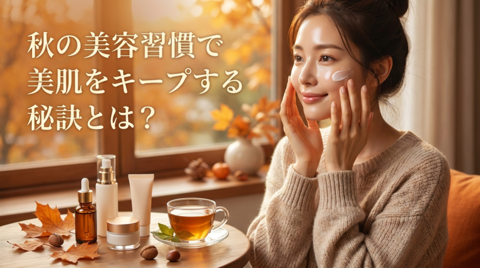 秋の美容習慣で美肌をキープする秘訣とは？乾燥や肌荒れを防ぐお手入れを解説