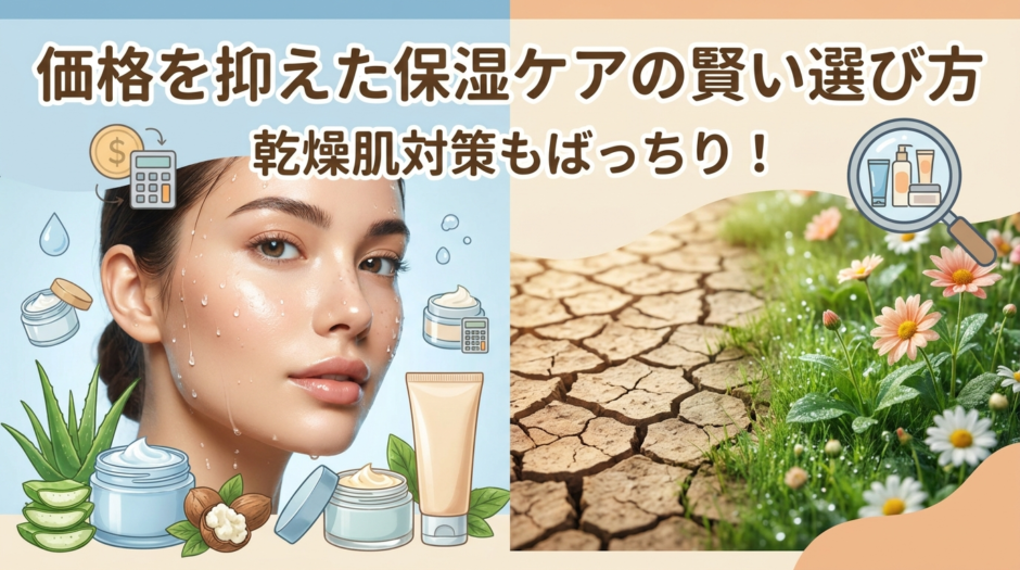 価格を抑えた保湿ケアの賢い選び方。乾燥肌対策もばっちり！